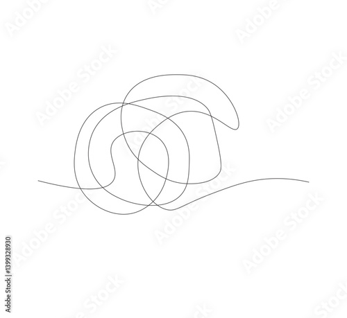 Emotional level, mental exhaustion, or emotional fatigue line art vector icon for mental health apps and websites