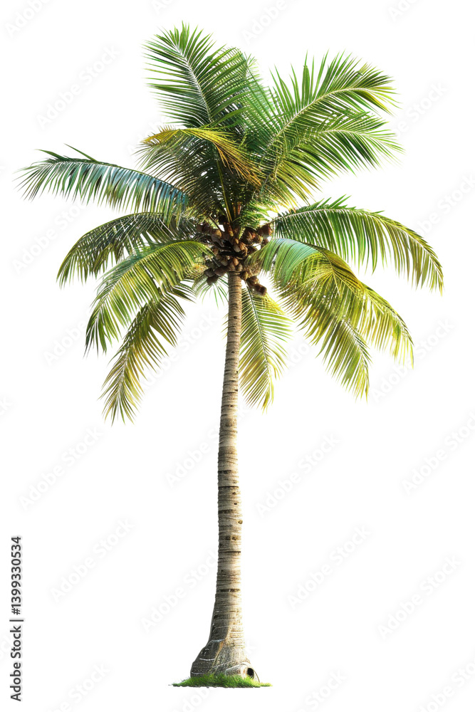 Obraz premium Majestic Coconut Palm Tree in Full Glory