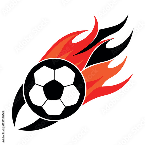 Vector illustration  of  football