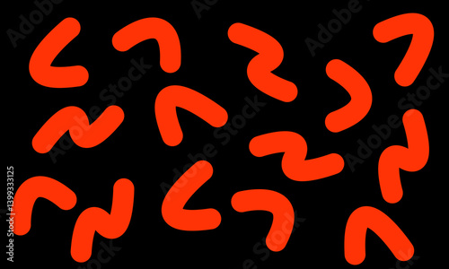 Style kawaii pattern minimalistic art background