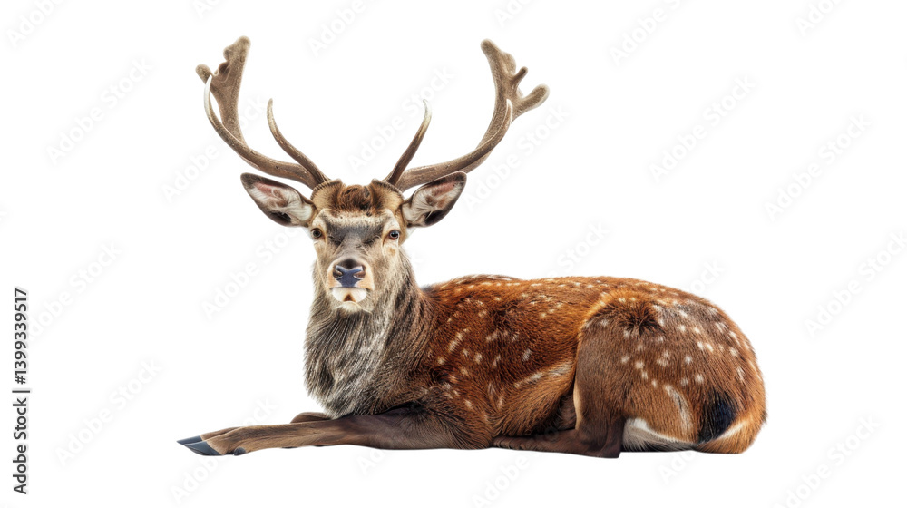 Obraz premium Majestic Deer in a Peaceful Pose