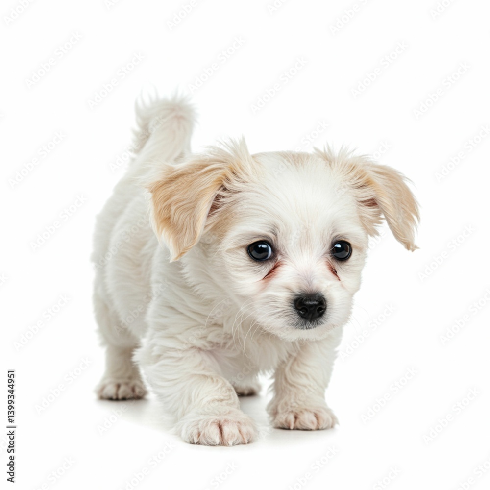 Lovely Small Dog with Fluffy Coat Lovely Small Dog with Fluffy Coat