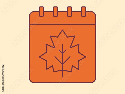 Autumn season icon. Autumn icon and symbol. Autumn elements. Simple flat vector icon.