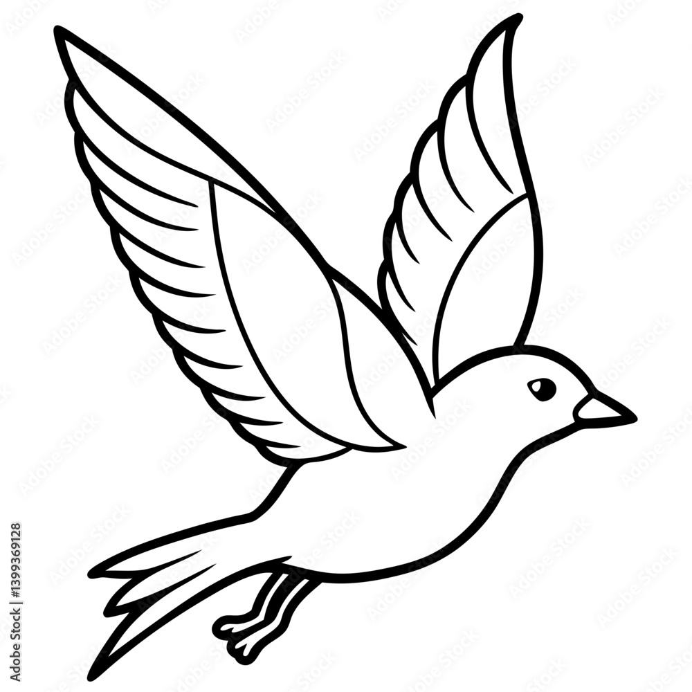 Obraz premium Flying birds vector