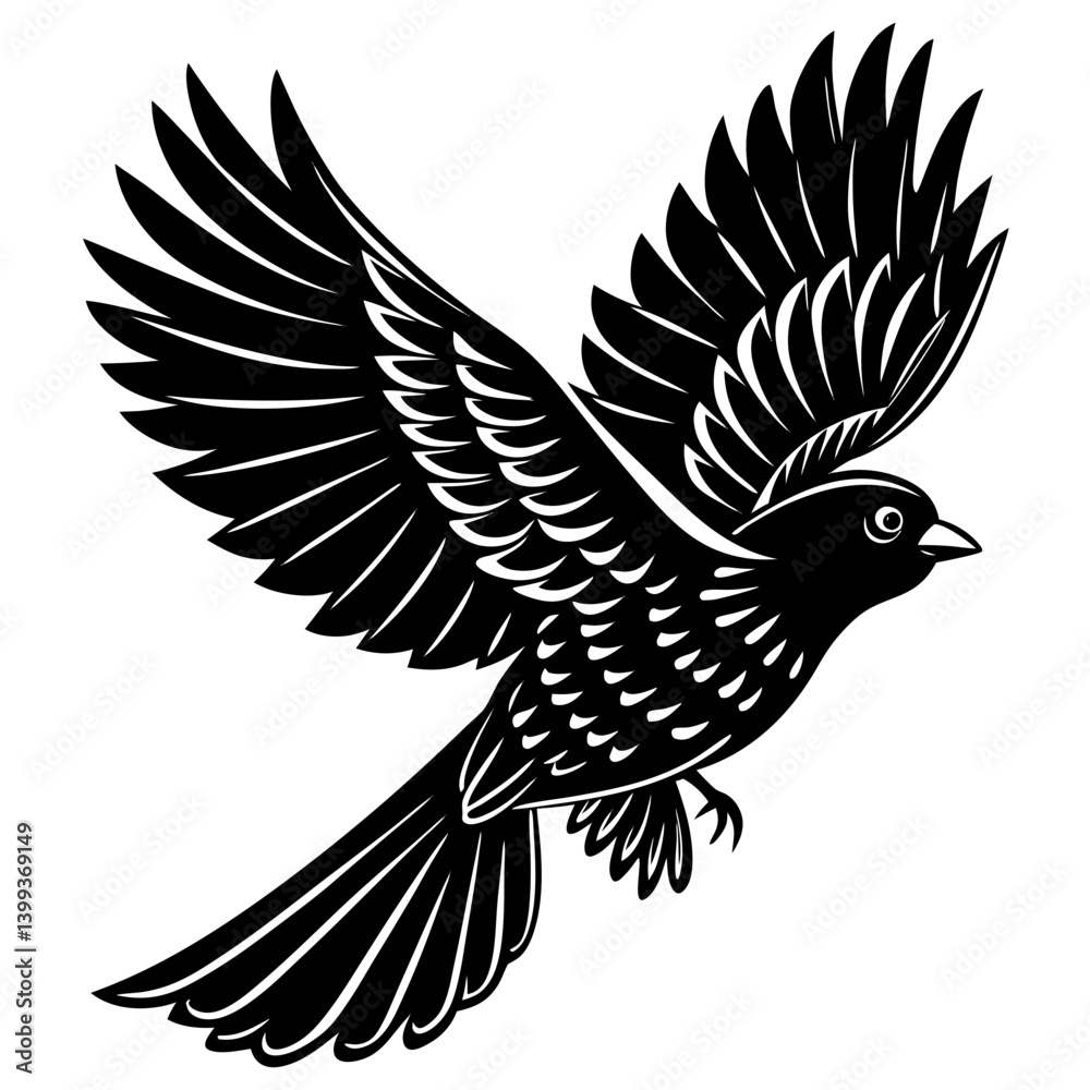 Fototapeta premium Flying birds vector