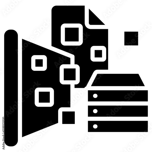 Data Visualization glyph icon