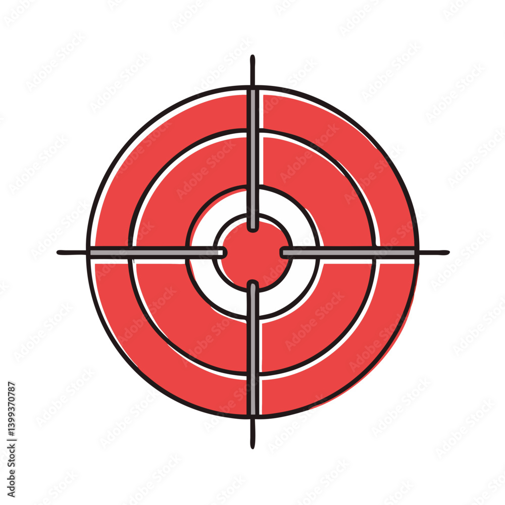 red target icon, red target vector illustration-simple illustration of red target, perfect for red target logos and icons red target icon, red target vector illustration-simple illustration of red target, perfect for red target logos and icons