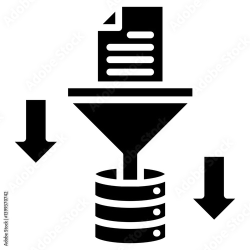 Filtering glyph icon