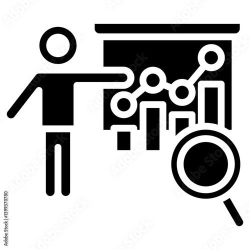 Interpreting Data glyph icon