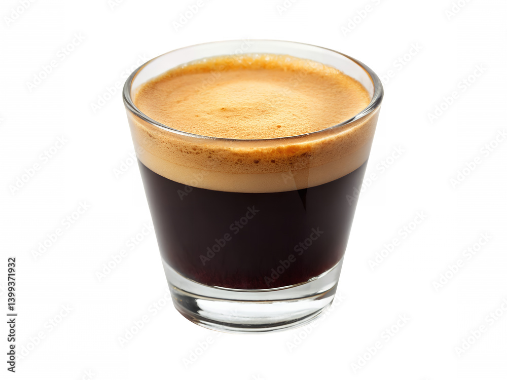 Espresso Shot in Glass, Single Espresso Coffee, Coffee Espresso Drink. Espresso Shot in Glass, Single Espresso Coffee, Coffee Espresso Drink.
