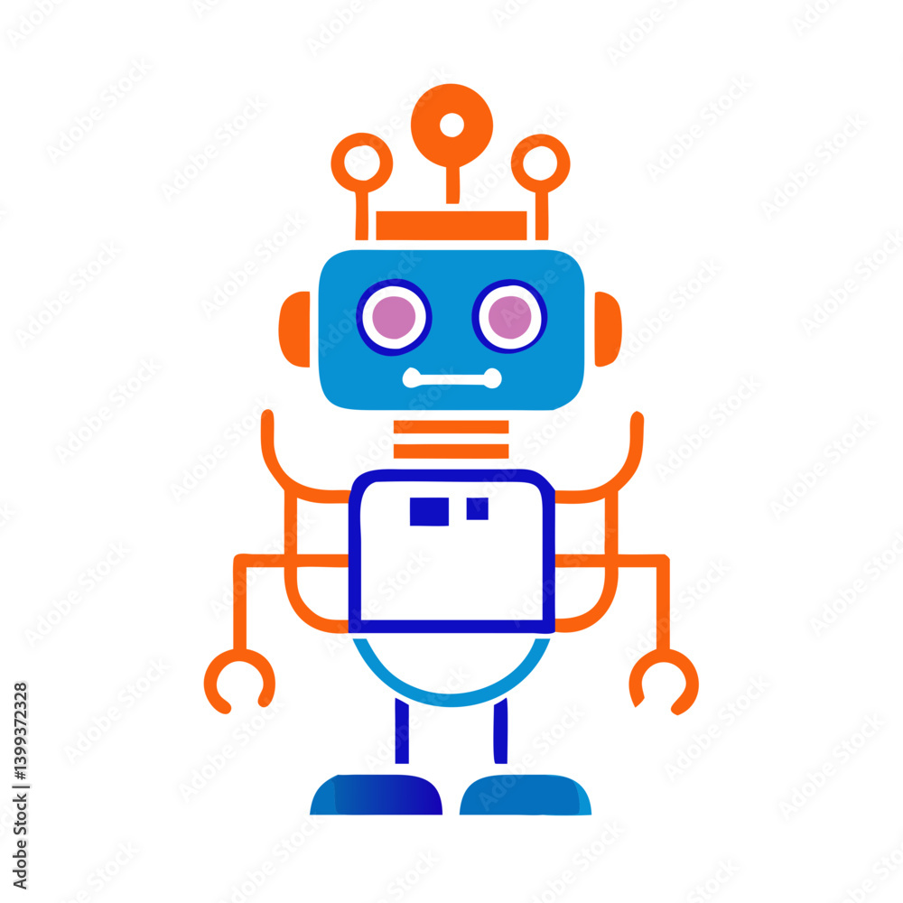 robot icon, robot vector illustration-simple illustration of robot, perfect for robot logos and icons robot icon, robot vector illustration-simple illustration of robot, perfect for robot logos and icons