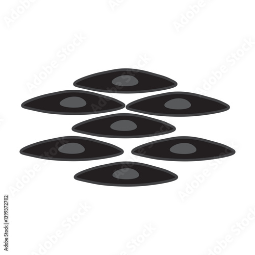 smooth muscle glyph icon
