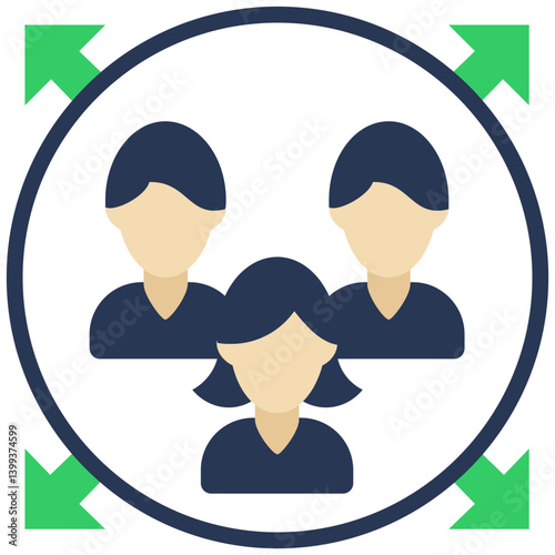 Outsourcing Flat Design Style Icon, Flat Design Style Icon Symbol