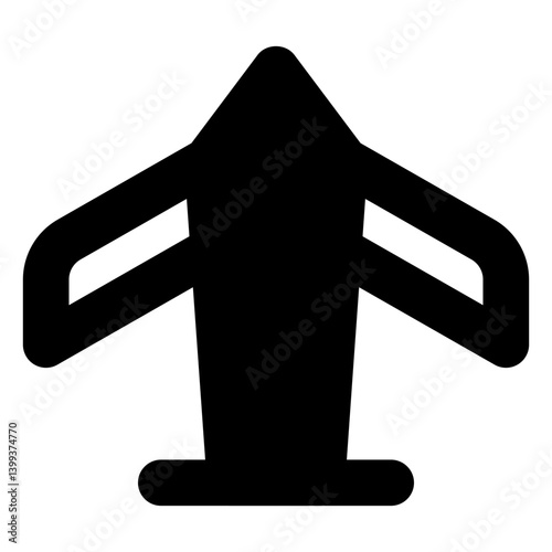 Airplane icon filled style