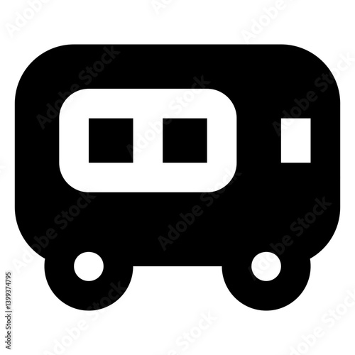 Bus icon filled style