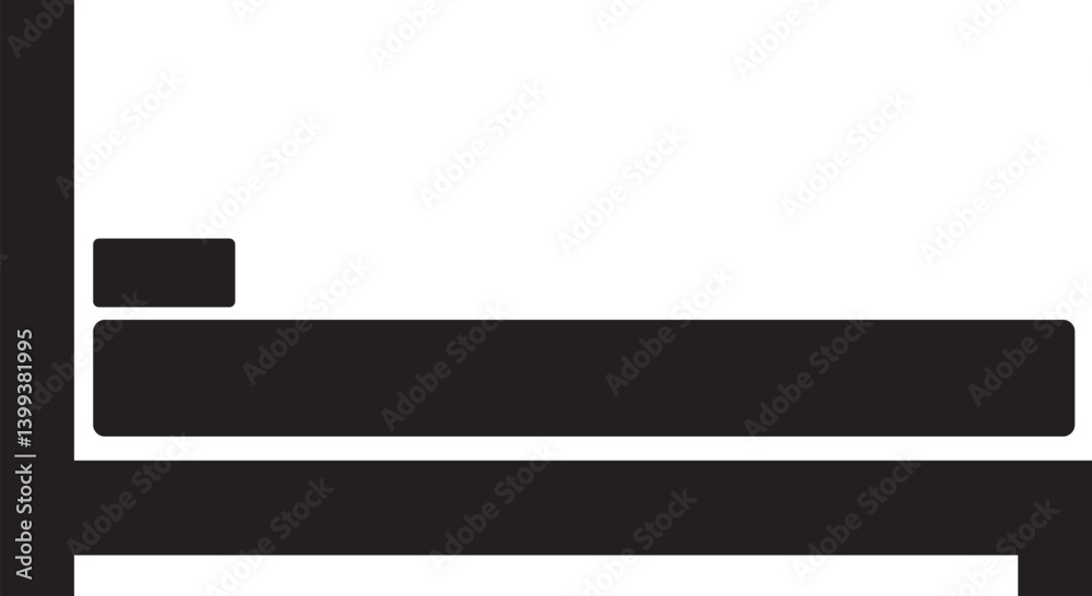 Hospital bed icon, bed icon symbol sleep night hotel motel