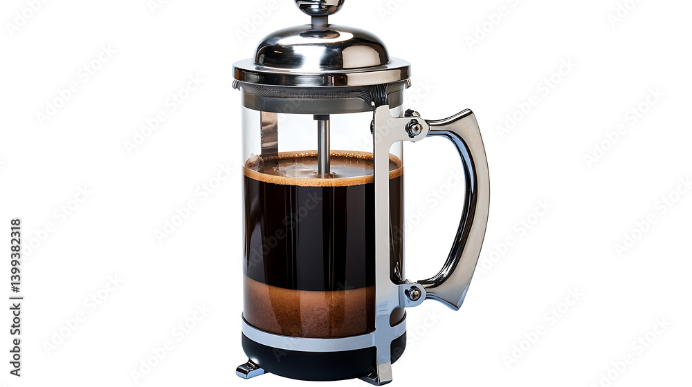 A coffee cup with a metal handle and a metal lid. Generated using AI. A coffee cup with a metal handle and a metal lid. Generated using AI.