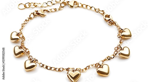 Wallpaper Mural Gold bracelet with a heart charm on it Torontodigital.ca