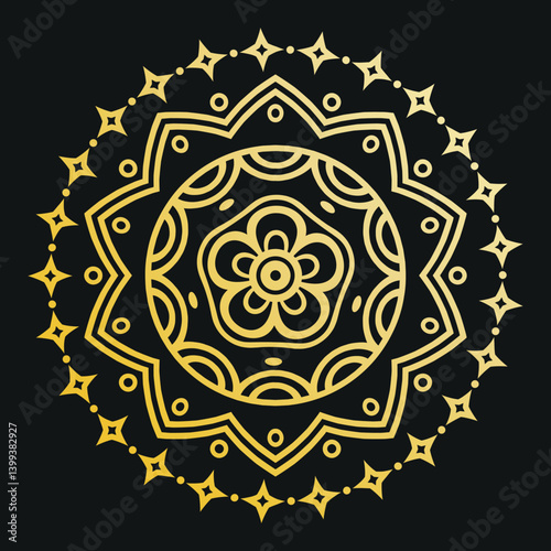 Celestial Bloom  Golden Mandalas of the Soul