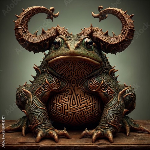 Minotaur Bullfrog – A hulking frog with a bull’s horns labyr