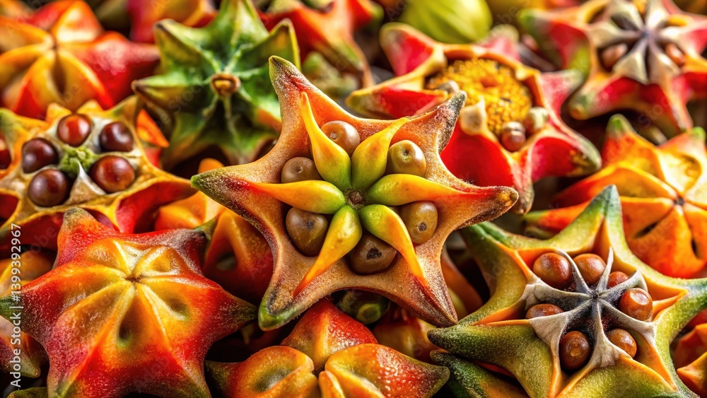 Fototapeta premium Water Caltrop Nuts - Close-up Macro Photography