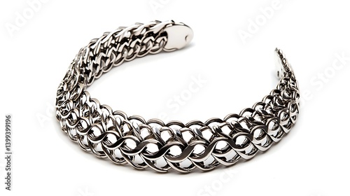 Silver chain necklace with a silver clasp