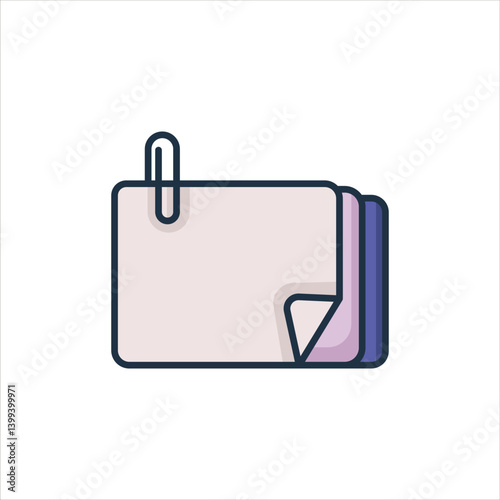 Fotografie Colorful Folder Icon - Filer Organizer
