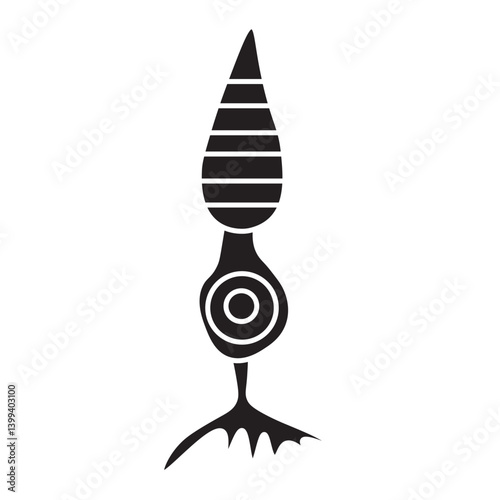 cone cell glyph icon
