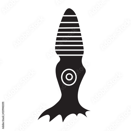 cone cell glyph icon