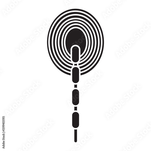 Pacinian corpuscle glyph icon
