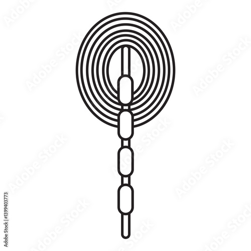 Pacinian corpuscle line icon
