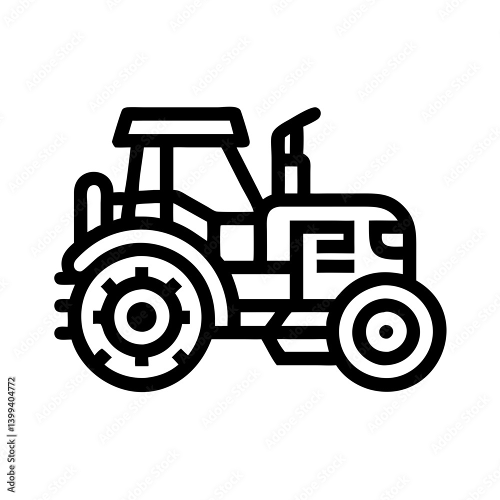 tractor icon, tractor vector illustration-simple illustration of tractor, perfect for tractor logos and icons tractor icon, tractor vector illustration-simple illustration of tractor, perfect for tractor logos and icons