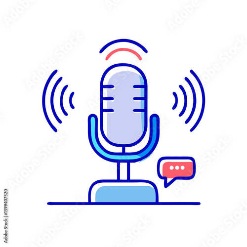 voice icon, voice vector illustration-simple illustration of voice, perfect for voice logos and icons