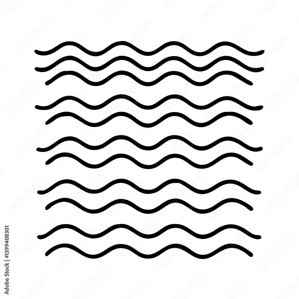 wavy icon, wavy vector illustration-simple illustration of wavy, perfect for wavy logos and icons