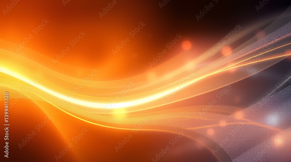 Obraz premium Incandescent Flow: An Abstract Study in Warm Light and Texture