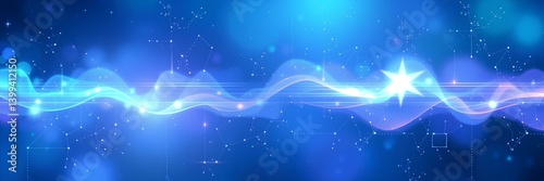 Celestial Waveform: A Symphony of Light and Cosmic Geometry