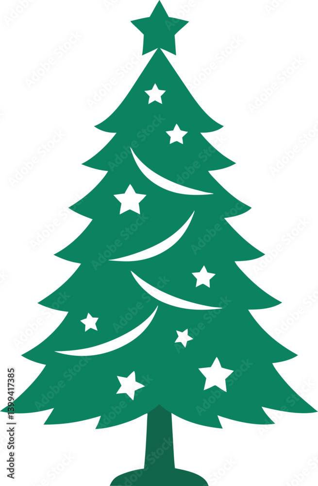 Christmas green tree vector Christmas green tree vector
