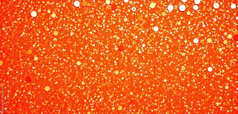 Shimmering orange pearl sequins on a glitter backdrop, vibrant, shimmer Shimmering orange pearl sequins on a glitter backdrop, vibrant, shimmer