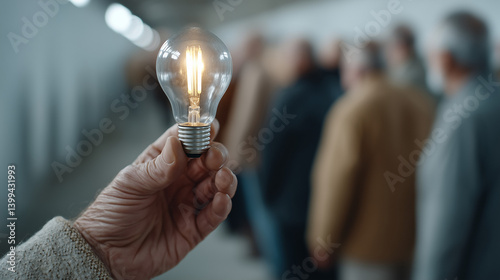 Idea Bulb Moment: An aged h...