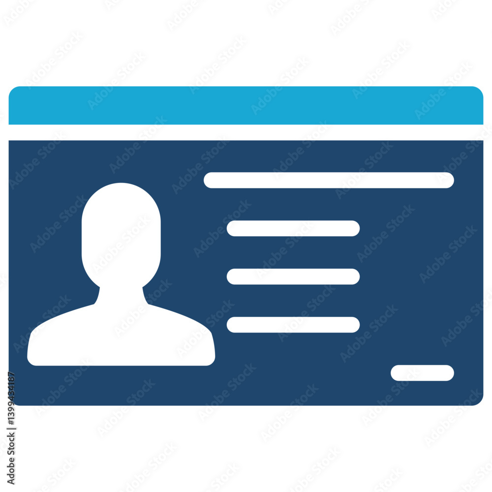 Identity Card Icon Identity Card Icon