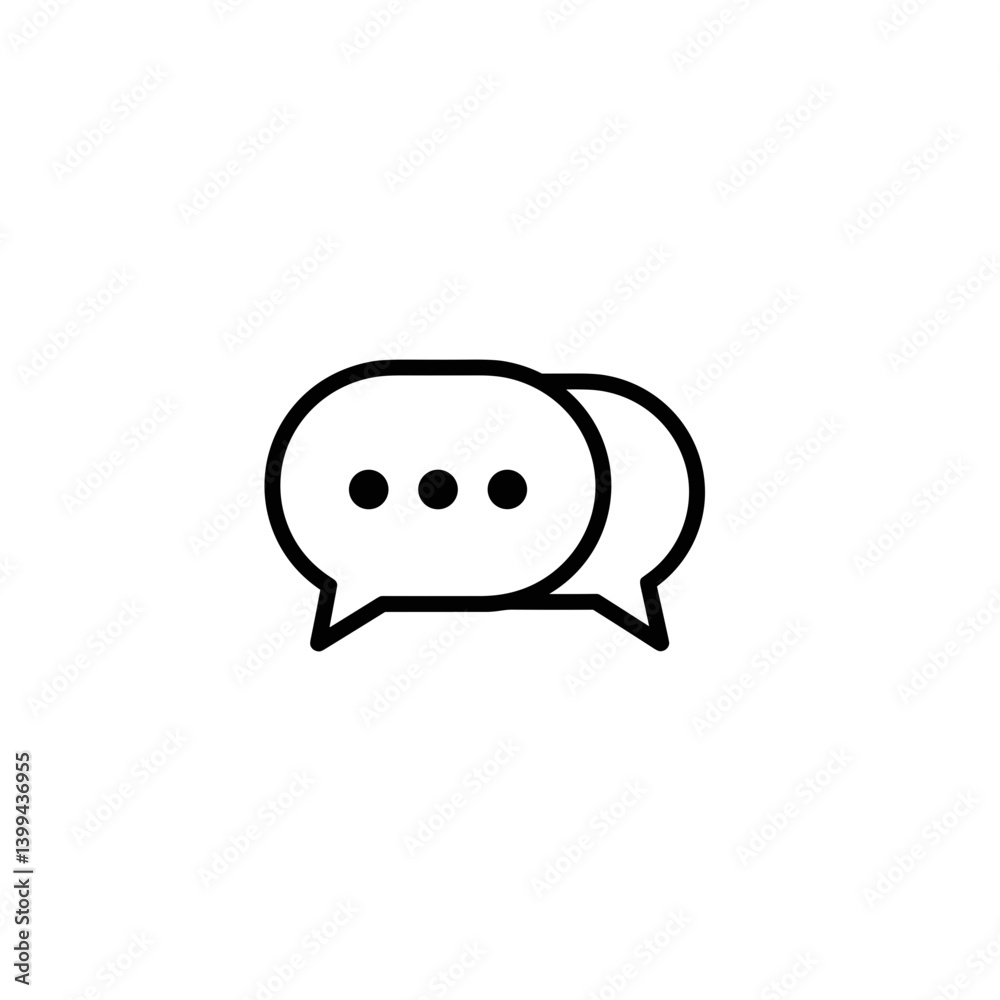 Speech bubbles illustrating communication concepts Speech bubbles illustrating communication concepts