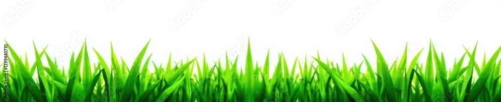 Seamless green grass border with subtle texture and leaf veins, foliage, seamless Seamless green grass border with subtle texture and leaf veins, foliage, seamless