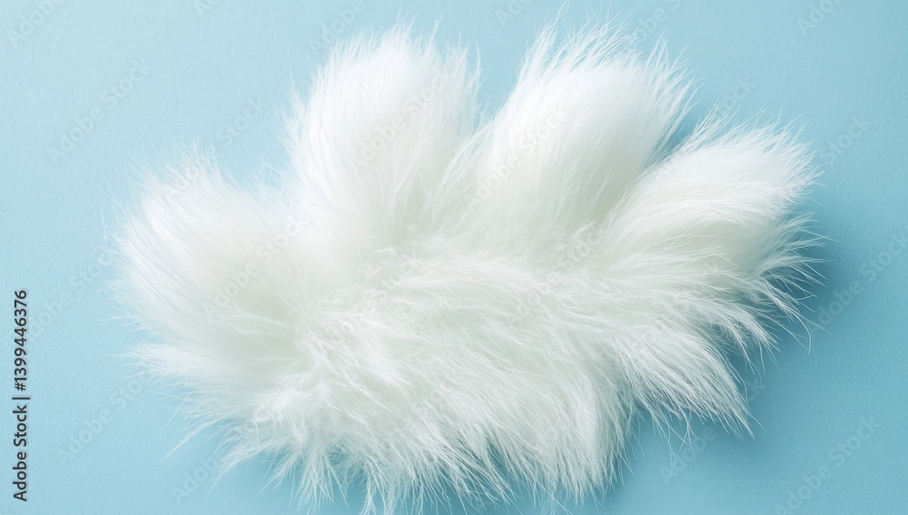 Fluffy white faux fur Fluffy white faux fur