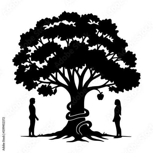  Adam and Eve Silhouette