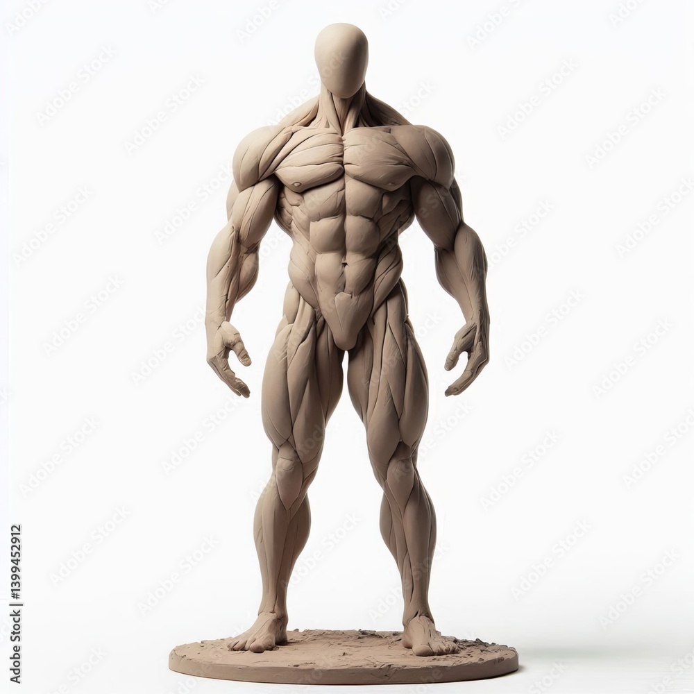 3d rende3d rendered illustration of a faceless human clay body on white backgroundred illustration of a human clay body 3d rende3d rendered illustration of a faceless human clay body on white backgroundred illustration of a human clay body