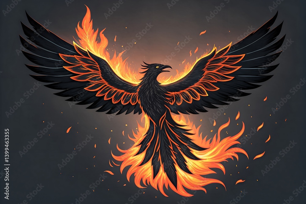 Fototapeta premium angel wings in the night