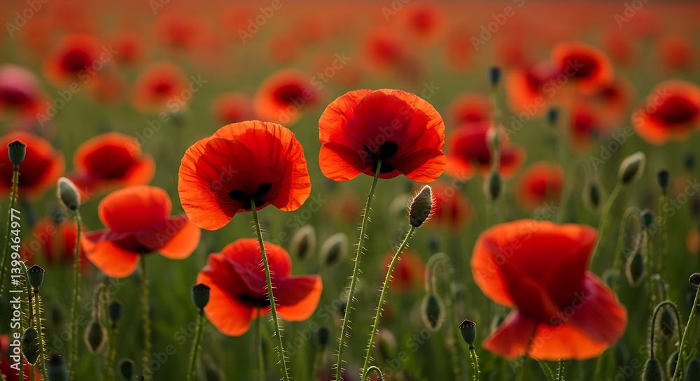 Fototapeta premium Crimson Tide AI Generated