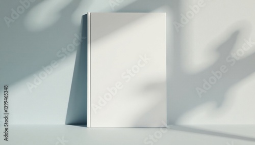 Minimalist book cover mockup with large format, book design, hardcover, non-fiction