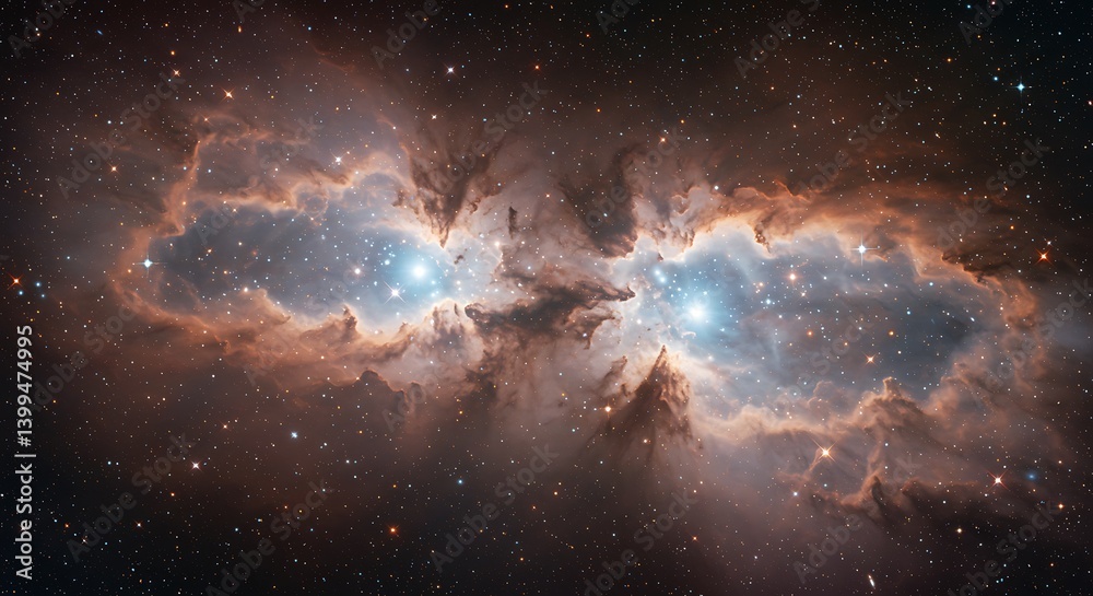 Obraz premium Cosmic Embrace AI Generated
