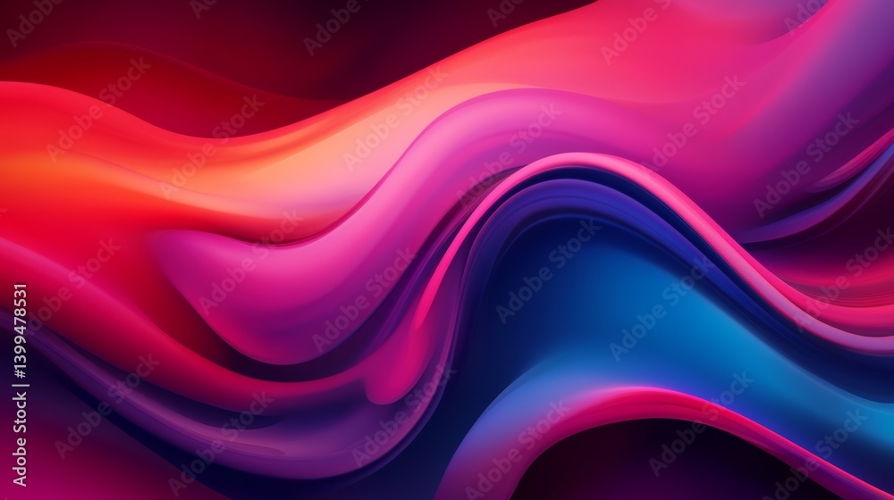 Fototapeta premium A digital fluid dynamics-inspired colorful background with swirling motion,